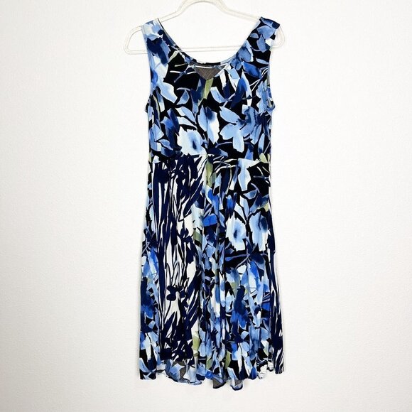 Jams World Hawaii Medium Starry Night Floral Sleeveless Rayon Midi Maxi Dress - Picture 2 of 11